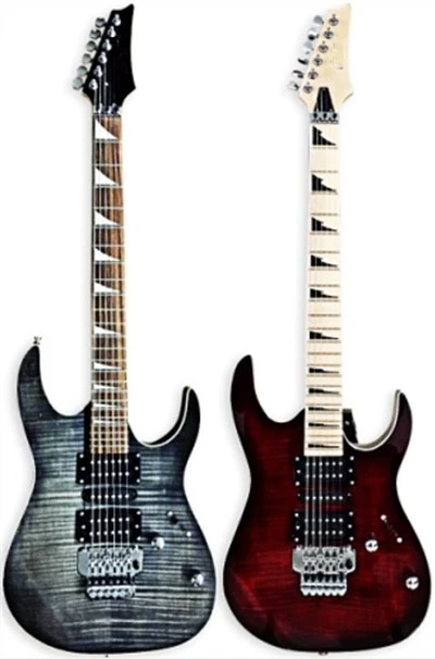 E-Gitarre, um die Belastung der Music Road zu reduzieren